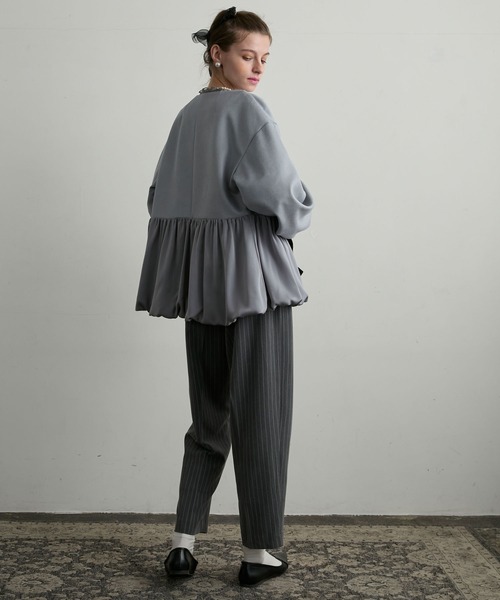 セール】【BONLECILL noir】マシュマロダンボール バルーンペプラム