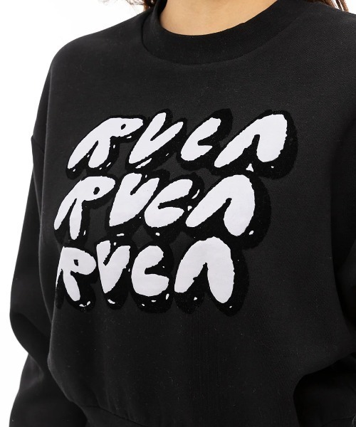 【セール】RVCA レディース CLOUDY RVCA CREW トレーナー/ルーカ３段ロゴクルーネックトレーナー（スウェット）｜RVCA（ルーカ） mdprevattcaulkingandwaterproofing.com