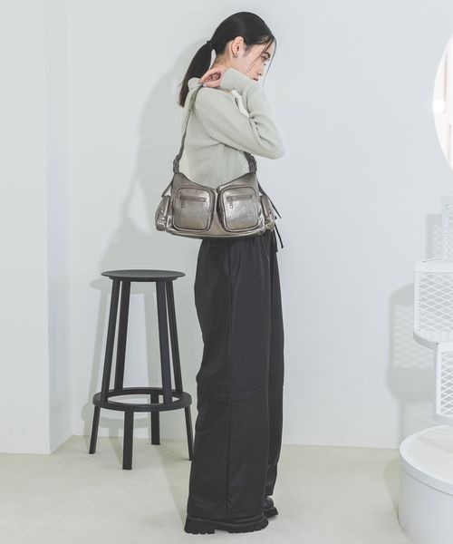 JEANASIS ジーナシス　シャギーヤーンダブルZIPカーディガン JEANASIS ジーナシス シャギーヤーンダブルZIPカーディガン