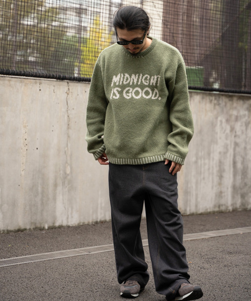 VENCEEXCHANGE（ヴァンスエクスチェンジ）の「ハンドステッチモヘアライククルーネックニット（ニット/セーター・メンズ・ネイビー/ブラック/カーキ/ホワイト・LL/L/M）」の8枚目の写真