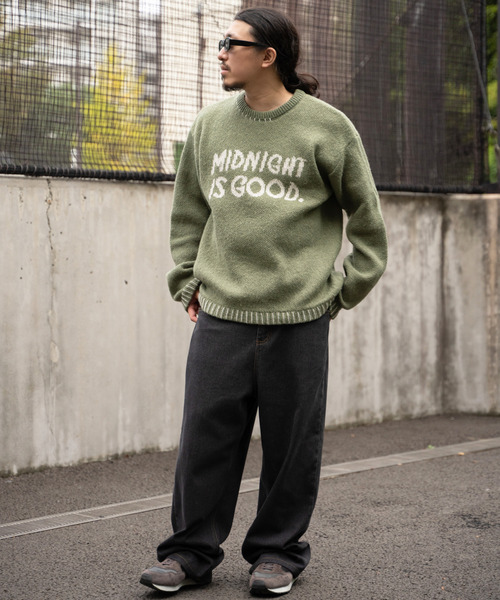 VENCEEXCHANGE（ヴァンスエクスチェンジ）の「ハンドステッチモヘアライククルーネックニット（ニット/セーター・メンズ・ネイビー/ブラック/カーキ/ホワイト・LL/L/M）」の9枚目の写真