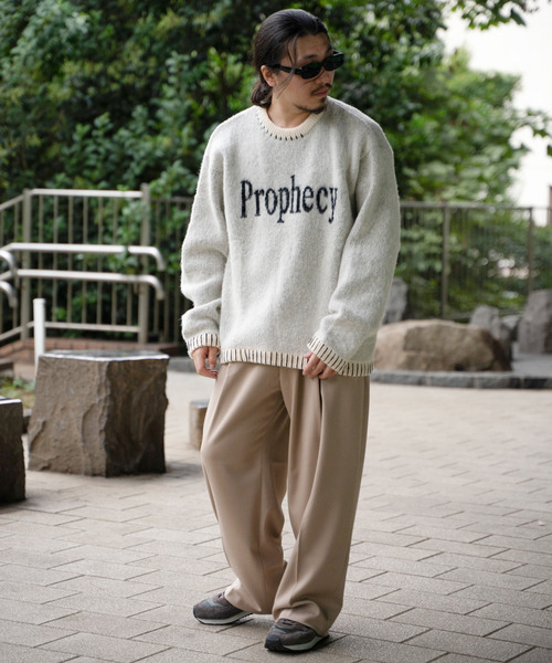 VENCEEXCHANGE（ヴァンスエクスチェンジ）の「ハンドステッチモヘアライククルーネックニット（ニット/セーター・メンズ・ネイビー/ブラック/カーキ/ホワイト・LL/L/M）」の15枚目の写真