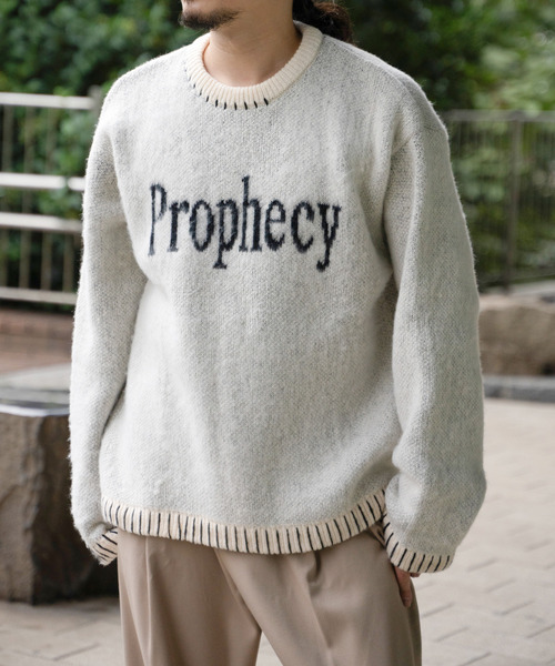 VENCEEXCHANGE（ヴァンスエクスチェンジ）の「ハンドステッチモヘアライククルーネックニット（ニット/セーター・メンズ・ネイビー/ブラック/カーキ/ホワイト・LL/L/M）」の12枚目の写真