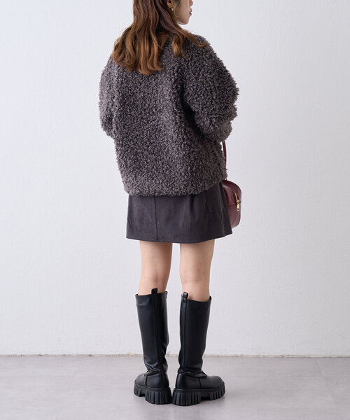 w closet（ダブルクローゼット）の「カーゴミニスカート（スカート・レディース・ブラック/チャコールグレー/ベージュ・FREE）」の22枚目の写真