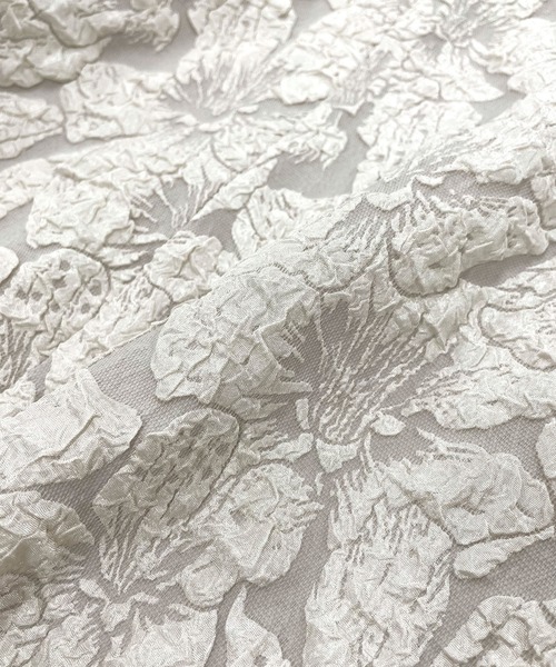 Futier land（フューティアランド）の「【オケージョン対応】ジャガードフラワーワンピース（ワンピース・レディース・ブラック/グレー/ベージュ・MEDIUM/LARGE/SMALL/X-LARGE）」の13枚目の写真