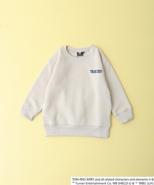 Tom&Jerry(トムアンドジェリー)の「TOM&JERRY バックプリント裏起毛トレーナー KIDS(スウェット・キッズ・ブラック系1/ネイビー/ダークグリーン系1/アッシュグレー/チャコールグレー/ヘザーチャコール/グレイッシュベージュ/ホワイト系2/ホワイト系1/ブラック/ダークグリーン/チャコールアッシュ/杢グレー/オートミール/ベージュ/チャコール・120/130/140/150/160/110)」の22枚目の写真