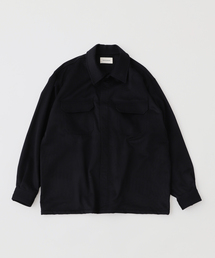 MARKAWARE 別注 CASHMERE SNAP OVER SHIRT