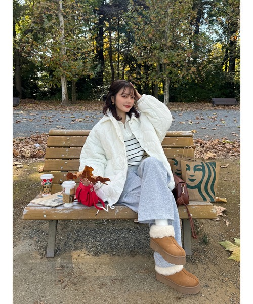 efill(エフィル)の「カジュアル スウェット パンツ(スウェットパンツ・レディース・グレー・L)」の12枚目の写真