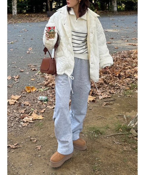 efill(エフィル)の「カジュアル スウェット パンツ(スウェットパンツ・レディース・グレー・L)」の14枚目の写真