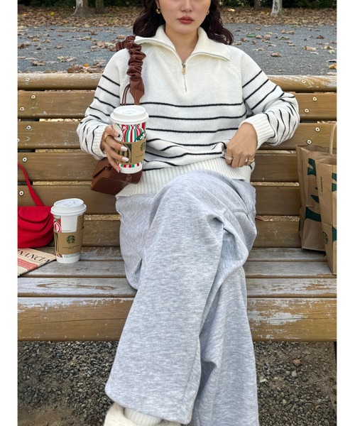 efill(エフィル)の「カジュアル スウェット パンツ(スウェットパンツ・レディース・グレー・L)」の15枚目の写真