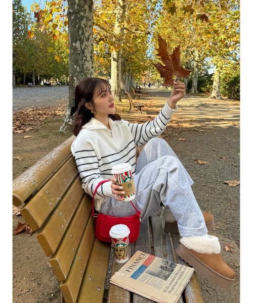 efill(エフィル)の「カジュアル スウェット パンツ(スウェットパンツ・レディース・グレー・L)」の11枚目の写真