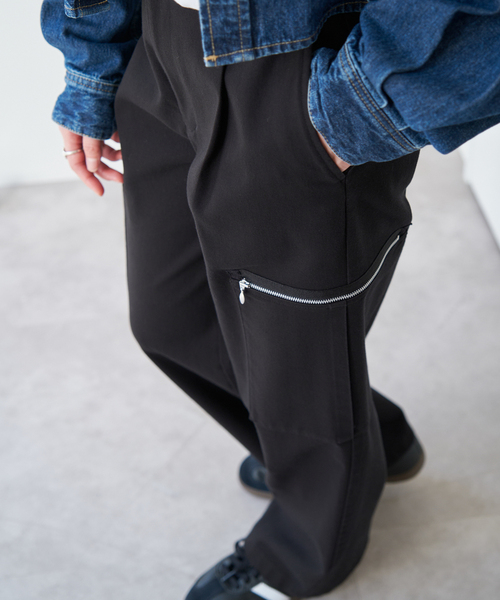 Spick & Span(スピックアンドスパン)の「ウォッシュドカーゴパンツ(カーゴパンツ・レディース・ブラック/ホワイト系その他・36/38)」の6枚目の写真
