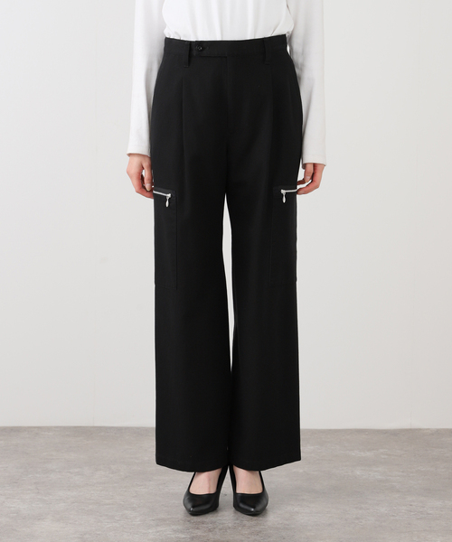 Spick & Span(スピックアンドスパン)の「ウォッシュドカーゴパンツ(カーゴパンツ・レディース・ブラック/ホワイト系その他・36/38)」の18枚目の写真