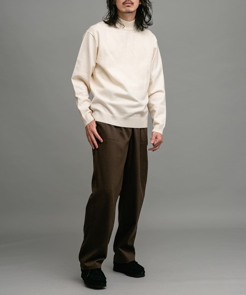 URBAN RESEARCH Sonny Label(アーバンリサーチサニーレーベル)の「ハイゲージモックネックニットプルオーバー(ニット/セーター・メンズ・ブラック/グレー/オフホワイト・MEDIUM/LARGE/X-LARGE)」の6枚目の写真