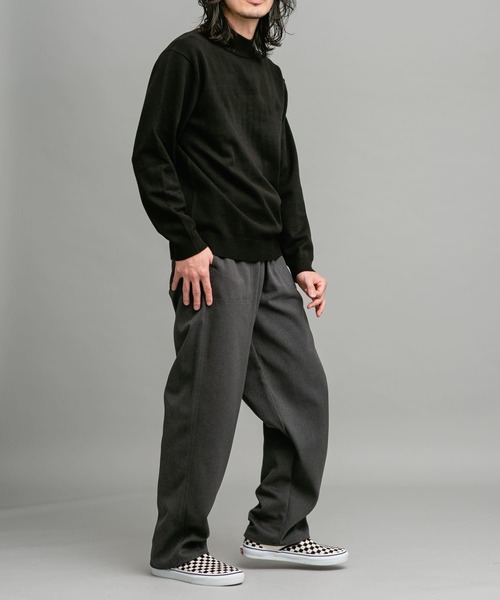 URBAN RESEARCH Sonny Label(アーバンリサーチサニーレーベル)の「ハイゲージモックネックニットプルオーバー(ニット/セーター・メンズ・ブラック/グレー/オフホワイト・MEDIUM/LARGE/X-LARGE)」の13枚目の写真