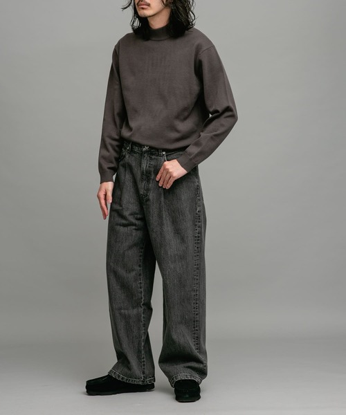 URBAN RESEARCH Sonny Label(アーバンリサーチサニーレーベル)の「ハイゲージモックネックニットプルオーバー(ニット/セーター・メンズ・ブラック/グレー/オフホワイト・MEDIUM/LARGE/X-LARGE)」の18枚目の写真