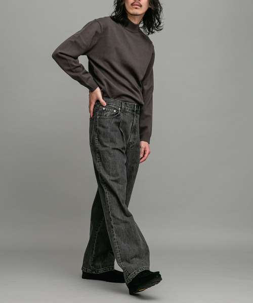 URBAN RESEARCH Sonny Label(アーバンリサーチサニーレーベル)の「ハイゲージモックネックニットプルオーバー(ニット/セーター・メンズ・ブラック/グレー/オフホワイト・MEDIUM/LARGE/X-LARGE)」の19枚目の写真