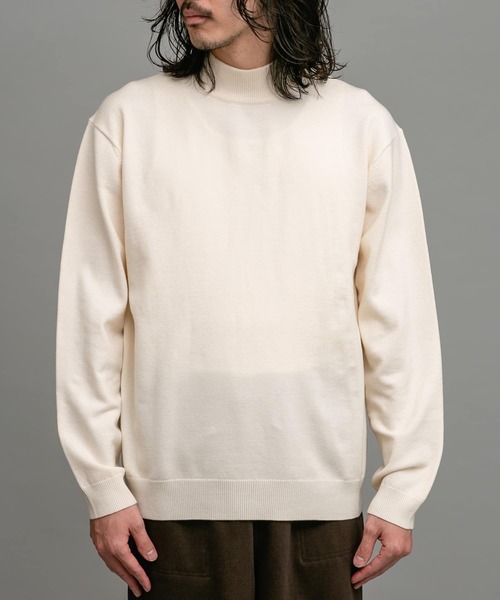 URBAN RESEARCH Sonny Label(アーバンリサーチサニーレーベル)の「ハイゲージモックネックニットプルオーバー(ニット/セーター・メンズ・ブラック/グレー/オフホワイト・MEDIUM/LARGE/X-LARGE)」の21枚目の写真
