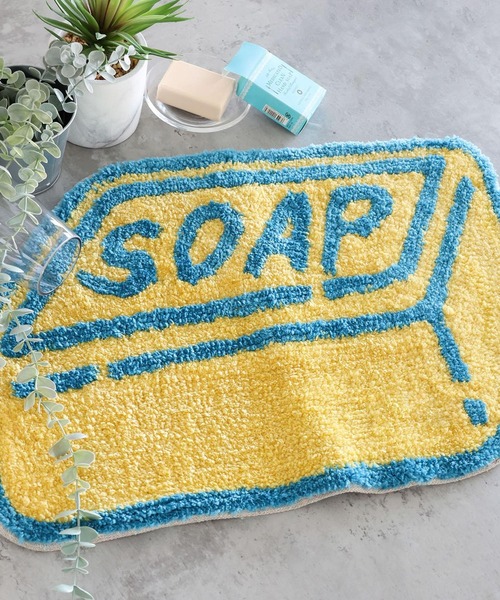 LAUNDROMAT&TUB]バスモチーフバスマット（バス/トイレグッズ