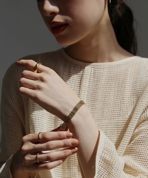 abaskdesign（アバスクデザイン）の「金属アレルギー対応 ゴールドチェーンブレスレット（ブレスレット）」