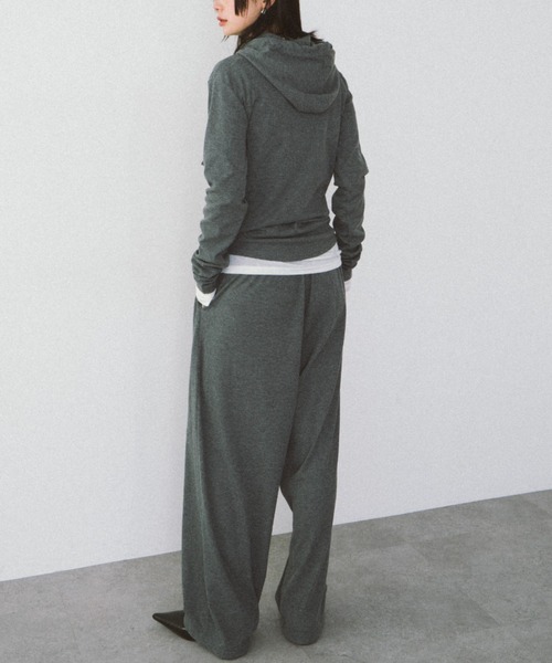 HANNE（アン）の「ドロストヘムリブイージーパンツ（その他パンツ・レディース・グレー/レッド・S/M）」の7枚目の写真