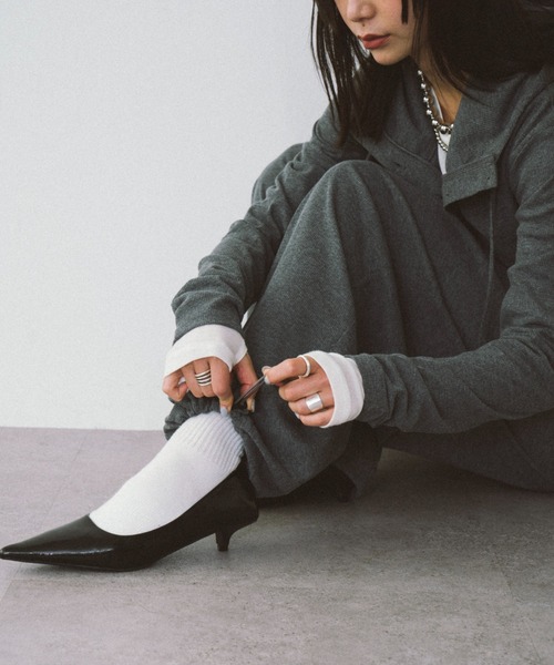 HANNE（アン）の「ドロストヘムリブイージーパンツ（その他パンツ・レディース・グレー/レッド・S/M）」の13枚目の写真