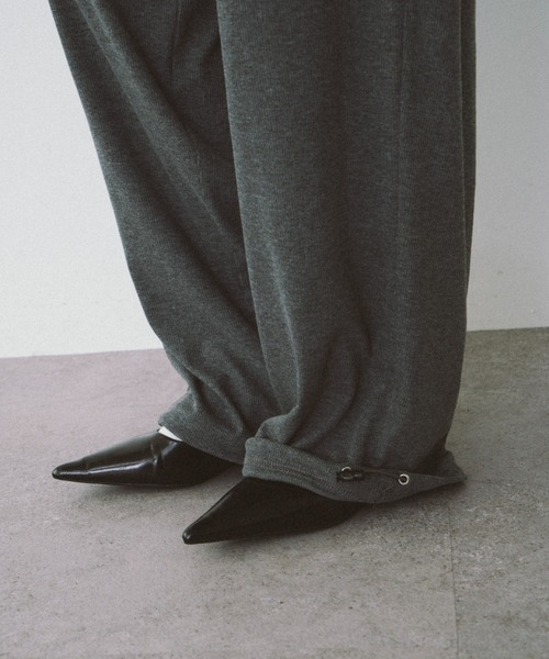 HANNE（アン）の「ドロストヘムリブイージーパンツ（その他パンツ・レディース・グレー/レッド・S/M）」の14枚目の写真