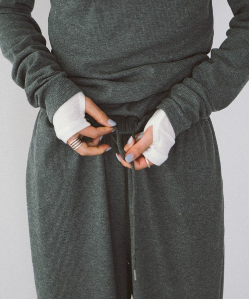 HANNE（アン）の「ドロストヘムリブイージーパンツ（その他パンツ・レディース・グレー/レッド・S/M）」の15枚目の写真