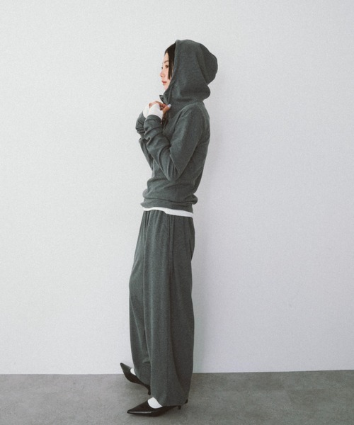 HANNE（アン）の「ドロストヘムリブイージーパンツ（その他パンツ・レディース・グレー/レッド・S/M）」の10枚目の写真