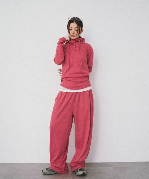 HANNE（アン）の「ドロストヘムリブイージーパンツ（その他パンツ・レディース・グレー/レッド・S/M）」の17枚目の写真