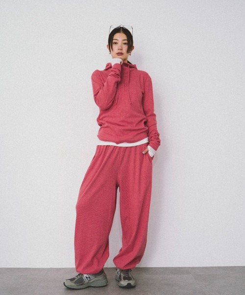 HANNE（アン）の「ドロストヘムリブイージーパンツ（その他パンツ・レディース・グレー/レッド・S/M）」の19枚目の写真