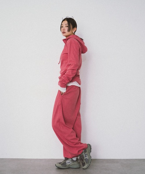 HANNE（アン）の「ドロストヘムリブイージーパンツ（その他パンツ・レディース・グレー/レッド・S/M）」の20枚目の写真