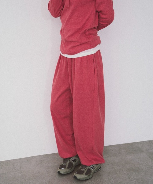 HANNE（アン）の「ドロストヘムリブイージーパンツ（その他パンツ・レディース・グレー/レッド・S/M）」の21枚目の写真