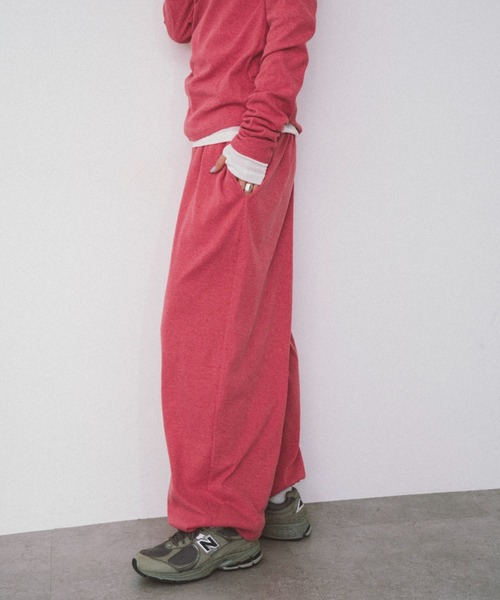 HANNE（アン）の「ドロストヘムリブイージーパンツ（その他パンツ・レディース・グレー/レッド・S/M）」の22枚目の写真