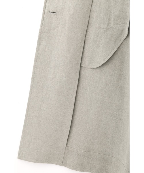 MARGARET HOWELL(マーガレットハウエル)の「STONE WASHED LINEN(ダウンジャケット/コート・レディース・ナチュラル・1/2)」の6枚目の写真