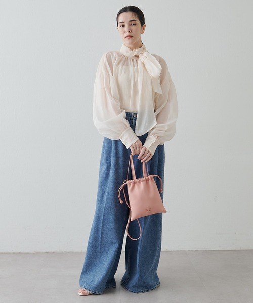 IACUCCI(イアクッチ)の「グラネッロ 2WAYTOTE CERVO(ショルダーバッグ・レディース・キャメル/チャコールグレー/ピンクベージュ/レッド/ベージュ/グレー/スカイブルー/アイボリー/ブルー/ミント/パープル/イエロー/ライトグレー/サーモンピンク・FREE)」の19枚目の写真