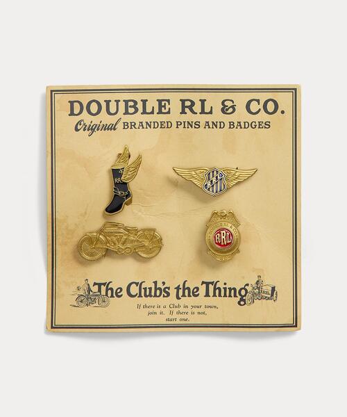 RRL(ダブル アール エル)の「4ピース モト ブラス ピン セット(ブローチ/コサージュ・メンズ・マルチ・ONE)」の6枚目の写真