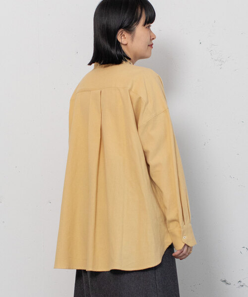 POU DOU DOU（プードゥドゥ）の「スタンドボタニカル刺繍シャツ（シャツ/ブラウス・レディース・アイボリー/ベージュ/ダークグレー・M）」の14枚目の写真