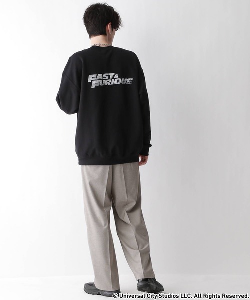 RAGEBLUE（レイジブルー）の「【Fast&Furious】別注/オーバーサイズ裏起毛スウェット（スウェット・メンズ・その他8/ブラック/その他7・LARGE/MEDIUM）」の6枚目の写真