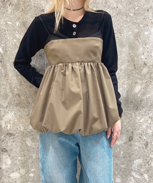 ルシェルブルー★ペプラムトップス セール】ペプラムトップ / Peplum Top（キャミソール）｜LE CIEL