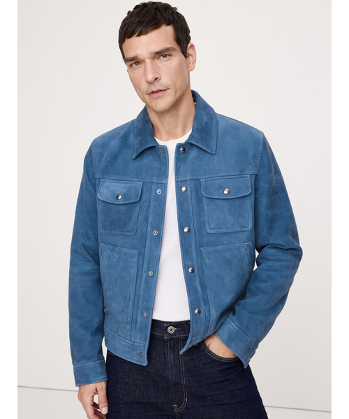 ◇スエードレザー トラッカージャケット（その他アウター）｜BANANA