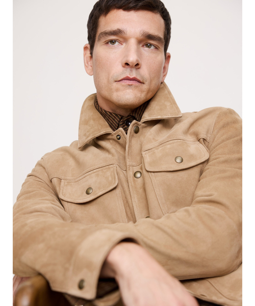 セール】スエードレザー トラッカージャケット（その他アウター