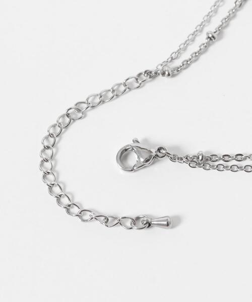 SMELLY(スメリー)の「ステンレスミニボール2レイヤードネックレス(ネックレス・レディース・シルバー/ゴールド・-)」の7枚目の写真