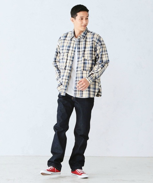 EDWIN(エドウィン)の「EDWIN エドウィン インターナショナルベーシック 404 ゆったりストレート デニムパンツ ジーンズ(デニムパンツ・メンズ・ブルー系その他/インディゴブルー/ライトインディゴブルー/ブラック系その他2/ブルー系その他2/ブラック系その他/ブルー・29/30/31/32/33/34/35/36)」の10枚目の写真