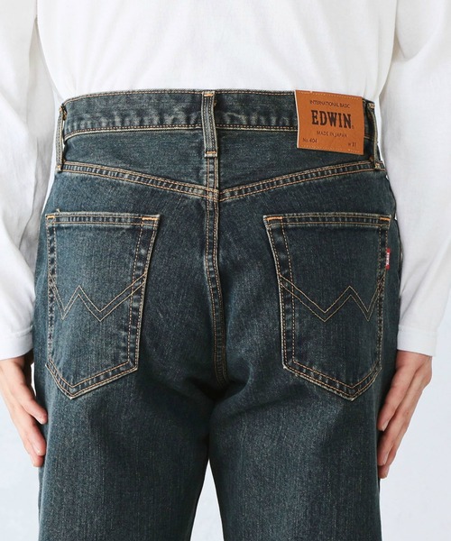 EDWIN(エドウィン)の「EDWIN エドウィン インターナショナルベーシック 404 ゆったりストレート デニムパンツ ジーンズ(デニムパンツ・メンズ・ブルー系その他/インディゴブルー/ライトインディゴブルー/ブラック系その他2/ブルー系その他2/ブラック系その他/ブルー・29/30/31/32/33/34/35/36)」の22枚目の写真