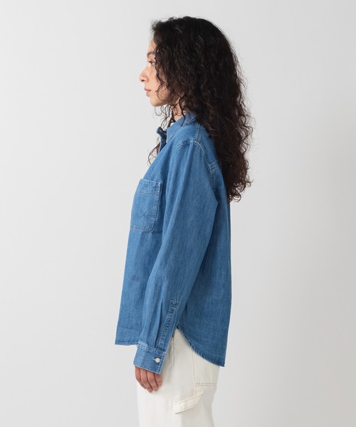 ブラウス シャツ Levi's/リーバイス BLUETAB(TM) デニム ユーティリティシャツ レディース Levi's/リーバイス BLUETAB(TM) デニム ユーティリティシャツ