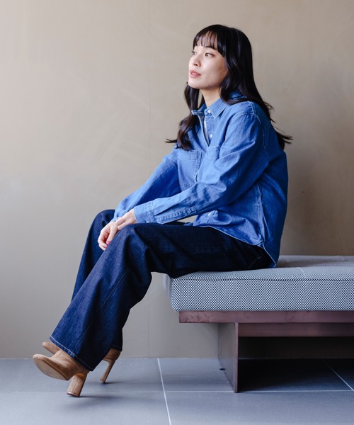 Levi's(リーバイス)の「Levi's/リーバイス BLUETAB(TM) デニム ユーティリティシャツ(シャツ/ブラウス・レディース・インディゴブルー・XS/S/M)」の18枚目の写真