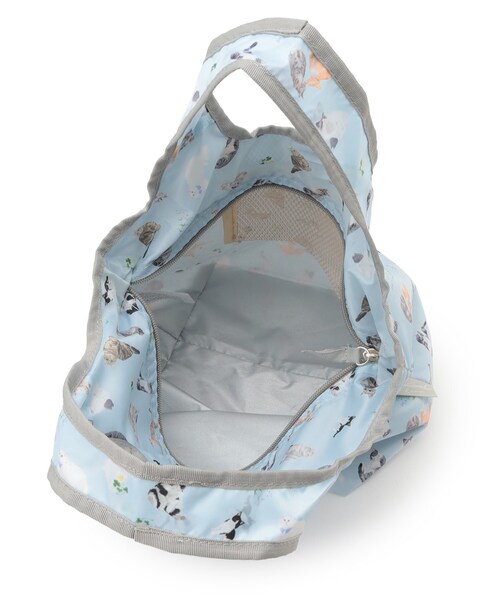 SHOO・LA・RUE（シューラルー）の「【UCHINOKOKAMOII】プチコンパクトバッグ（エコバッグ/サブバッグ・レディース・アイボリー/ブラック/サックスブルー・00）」の9枚目の写真