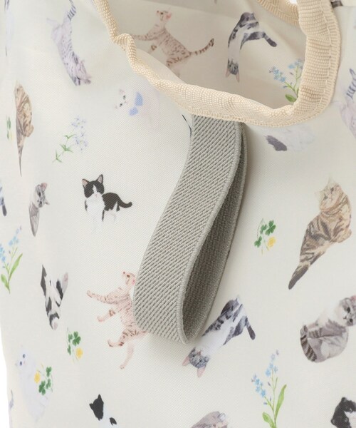 SHOO・LA・RUE（シューラルー）の「【UCHINOKOKAMOII】プチコンパクトバッグ（エコバッグ/サブバッグ・レディース・アイボリー/ブラック/サックスブルー・00）」の12枚目の写真