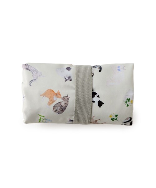 SHOO・LA・RUE（シューラルー）の「【UCHINOKOKAMOII】プチコンパクトバッグ（エコバッグ/サブバッグ・レディース・アイボリー/ブラック/サックスブルー・00）」の4枚目の写真